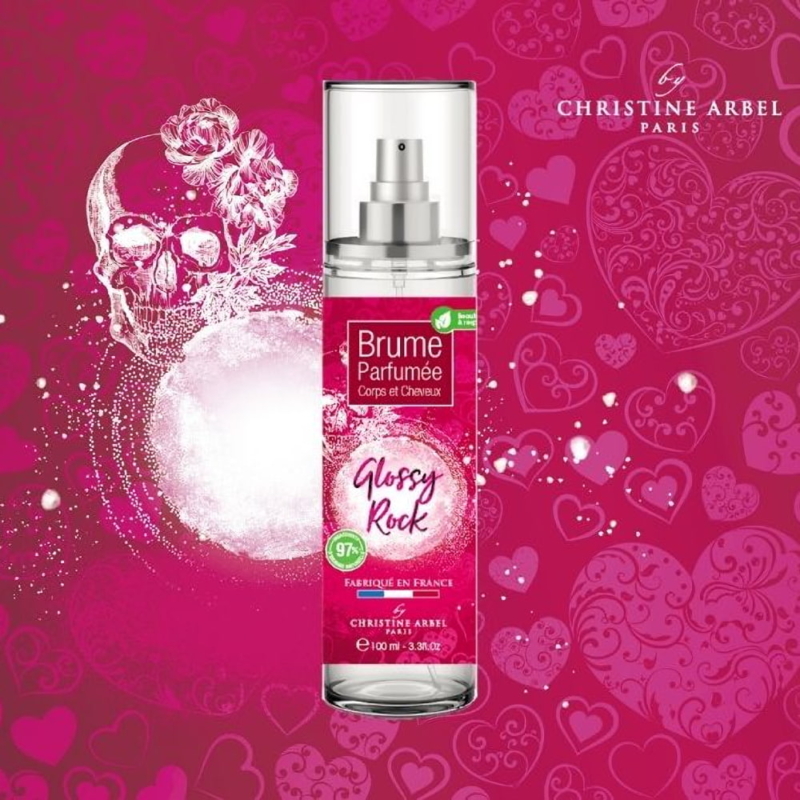 Spray de corp si par hidratant BIO Glossy Rock, 100 ml, Christine Arbel