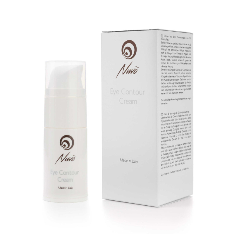 Crema pentru conturul ochilor cu 52% extract de melc, acid hialuronic si colagen 15ml Nuvo Cosmetic