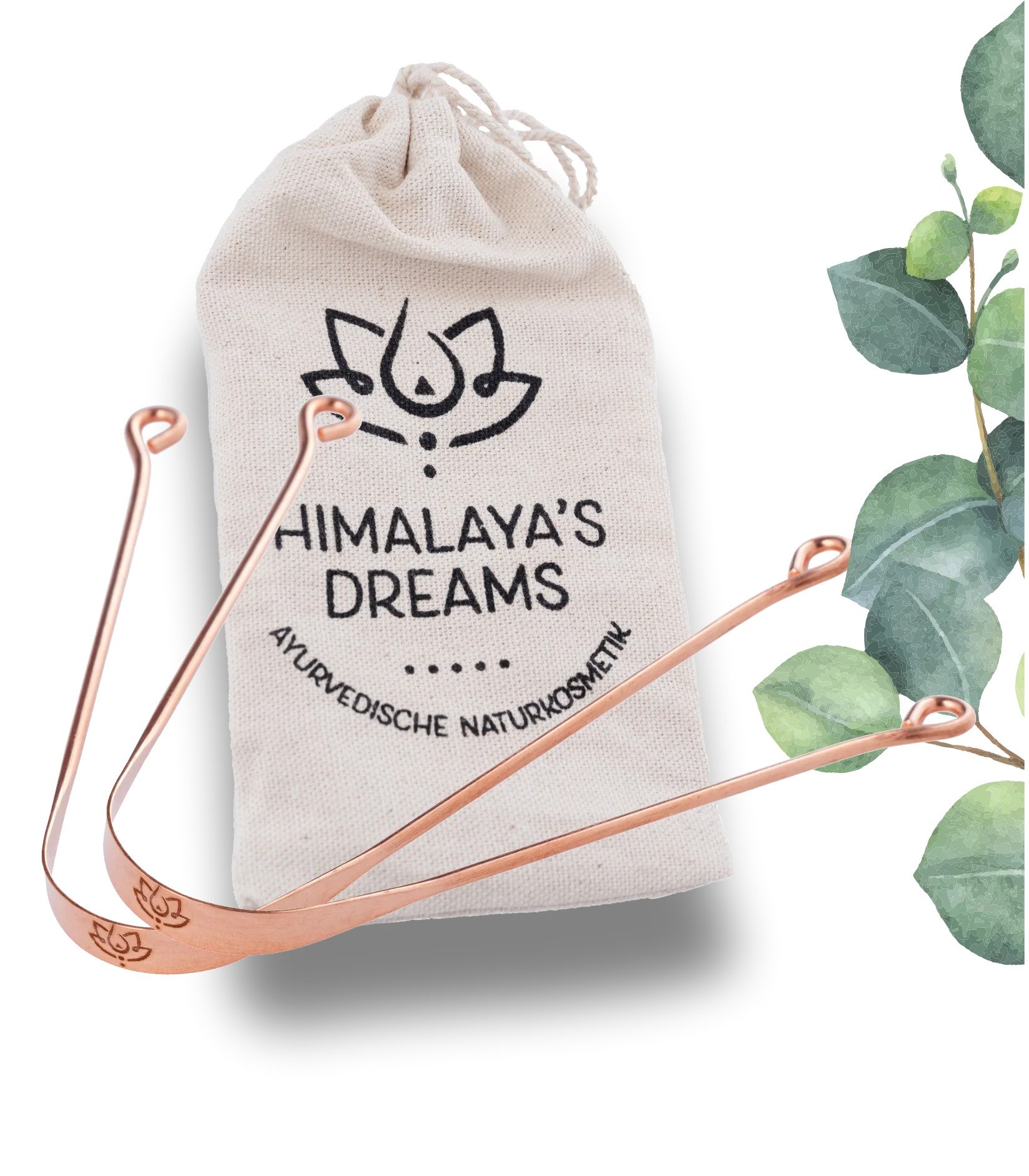 Set 2 Dispozitive curatare limba din cupru, antibacterian, Himalaya`s Dreams