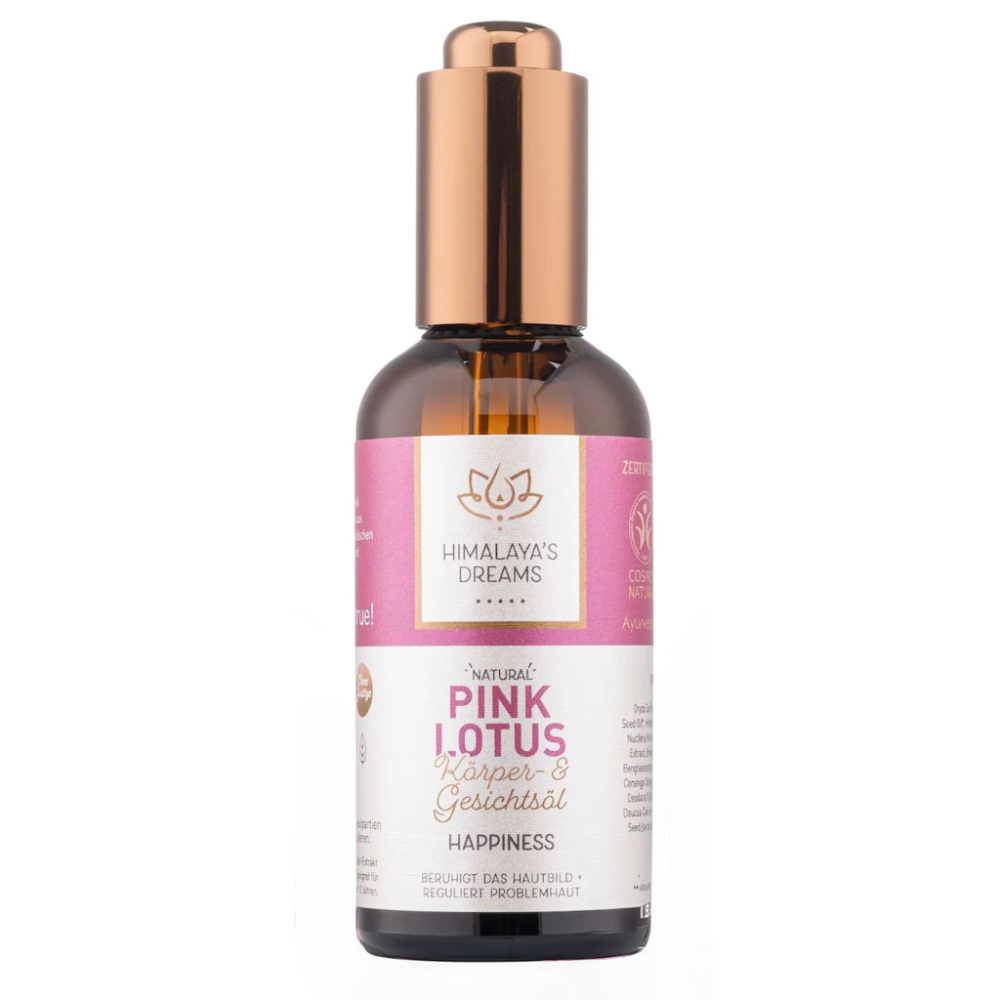 Ulei pentru fata si corp Ayurveda Pink Lotus Happiness, 100 ml, Himalaya`s Dreams