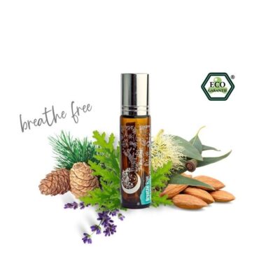 Roll-on uleiuri esentiale respiratie usoara Breathe Free, ecologic Terra Gaia
