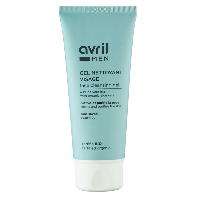 Gel de curatare bio pentru barbati cu Aloe Vera, ceai verde si zinc, 100 ml, Avril