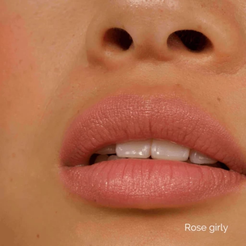 Ruj Mat Organic ROSE GIRLY 100% natural, cu ulei de jojoba, Charlotte Bio