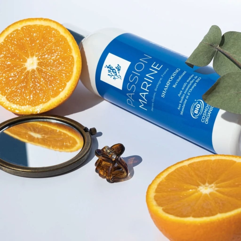 Sampon revitalizant Bio cu cu ingrediente marine și uleiuri esențiale de citrice, 250 ml, Passion Marine