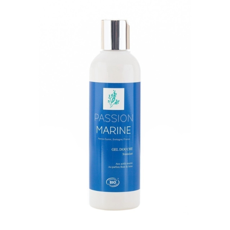 Gel de dus Bio Stimulant fara sulfati, cu alge marine si Floare de Lotus, 250 ml, Passion Marine - imagine 3