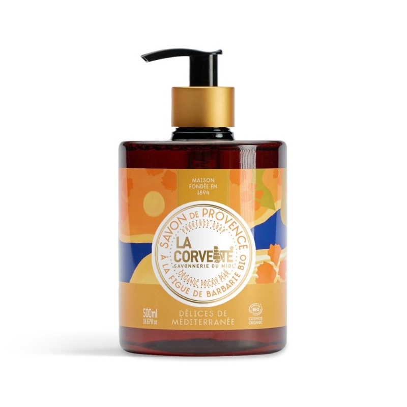 Set cadou bio Rituel Délices de Méditerranée - sapun lichid 500 ml, sapun solid 100 g si crema de maini 75 ml, LA CORVETTE - imagine 3
