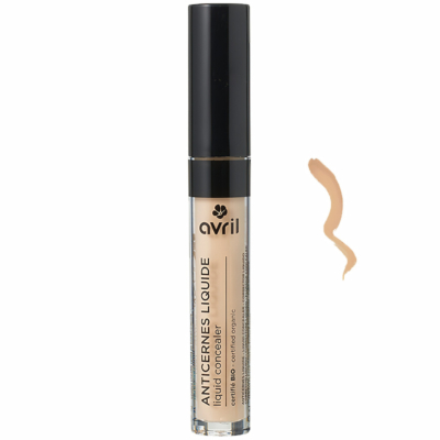 Corector Lichid Organic Porcelaine – Acoperire Medie-Mare, 99 Ingrediente Naturale 4,4 ml, AVRIL
