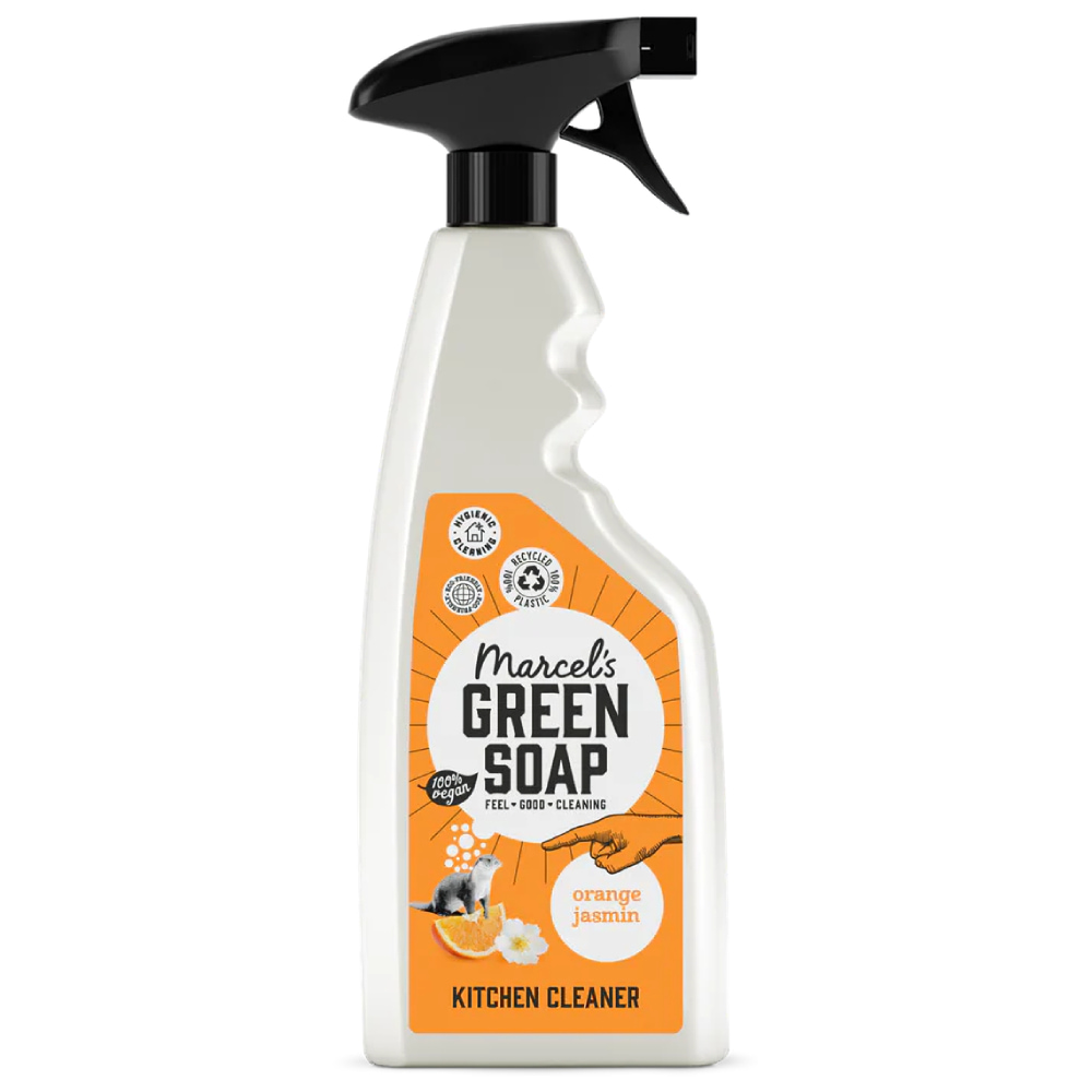 Spray Degresant pentru bucatarie, ecologic, Portocala si Iasomie, Biodegradabil si Vegan, 500 ml, Marcel’s Green Soap