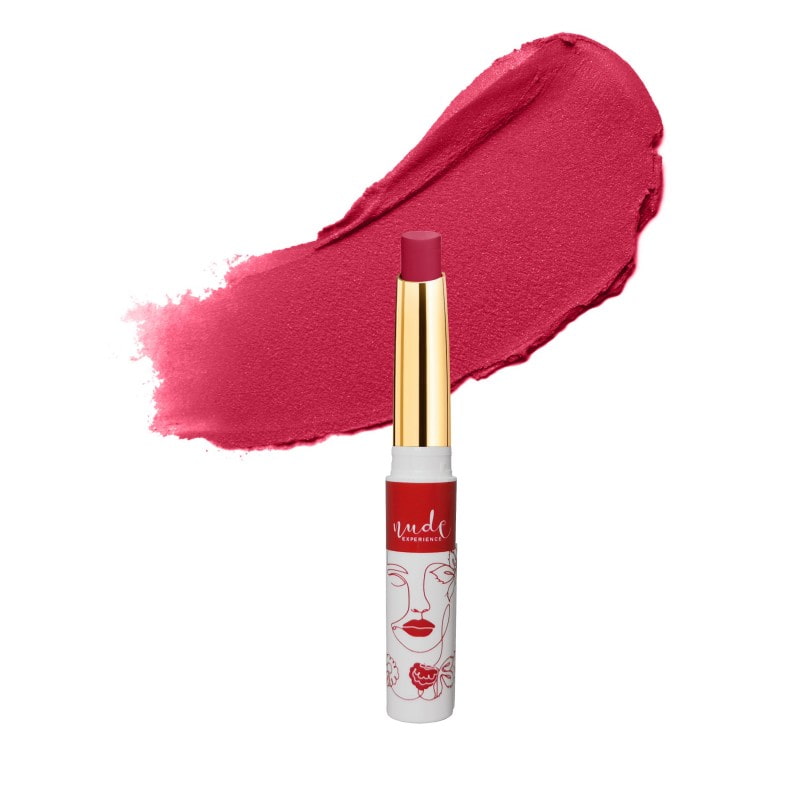 Balsam de buze hidratant cu efect de volum natural, cu ulei de zmeura si cocos, vegan si cruelty-free - Nude Experience