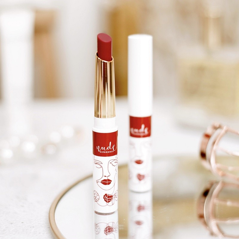 Balsam de buze hidratant 01. Yes you can, cu ulei de zmeura si cocos, vegan si cruelty-free - Nude Experience - imagine 4