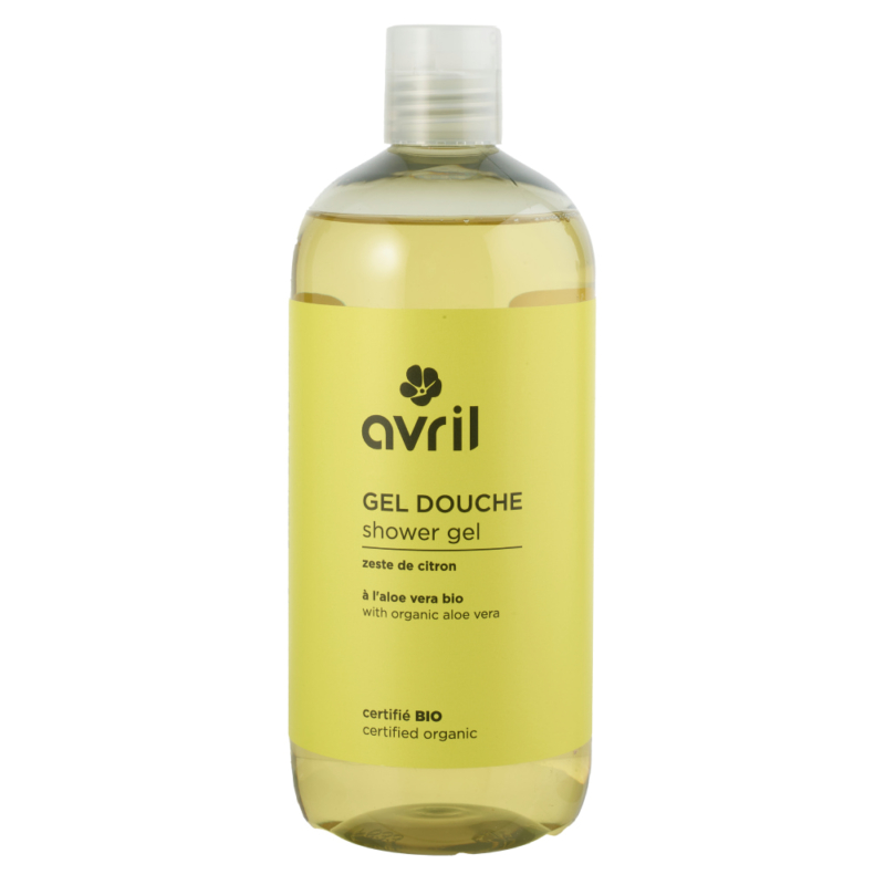 Gel de dus bio cu Aloe Vera si Lamaie 500 ml, Avril