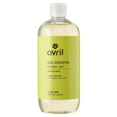 Gel de dus bio cu Pară și Aloe Vera, curatare delicata, vegan 500 ml – Avril