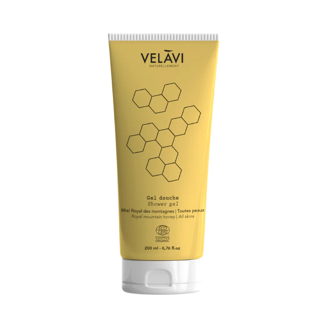 Gel de dus BIO hidratant, fara sulfati si fara parfum Royal Mountain Honey, 200 ml, Velavi