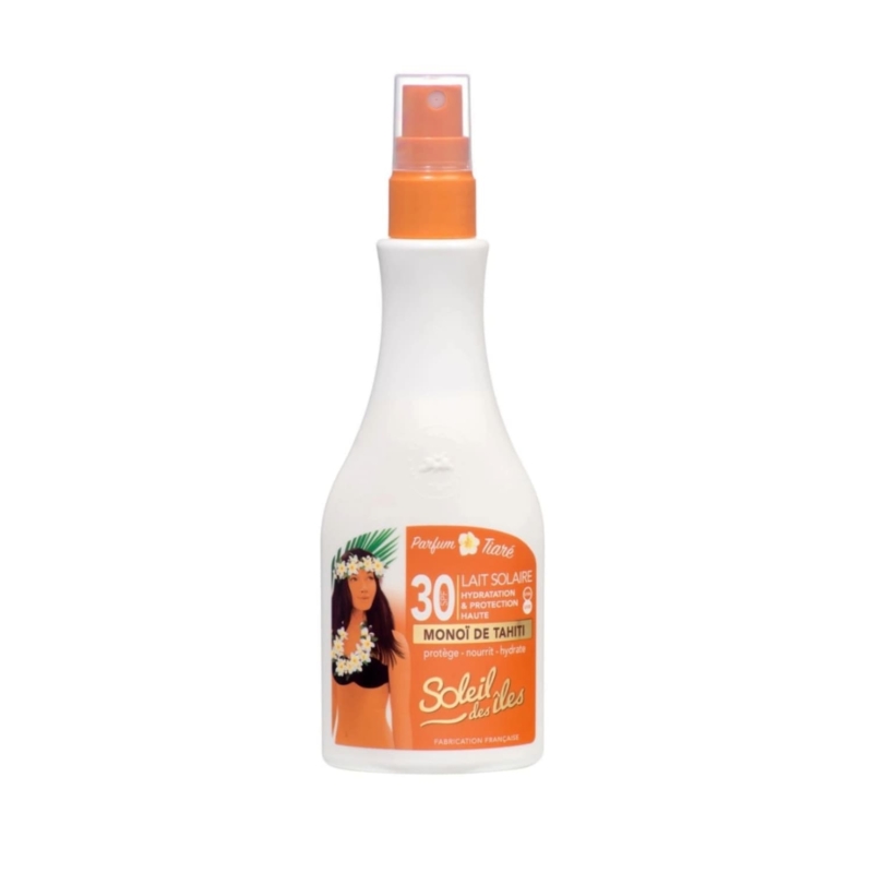 Crema cu protectie solara SPF 30 MONOI DE TAHITI parfum de Tiaré, 150 ml, Soleil des Iles