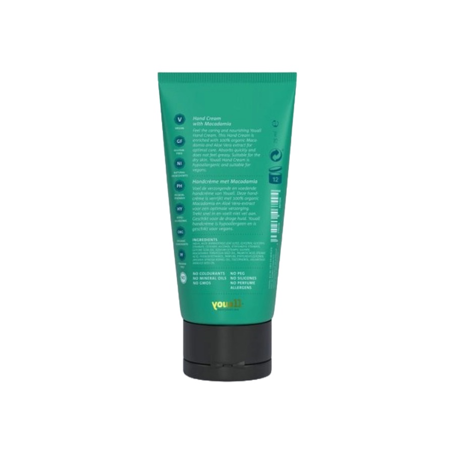 Crema de maini cu ulei de nuci de Macadamia Your Organic Experience, 75 ml, Youall - imagine 2