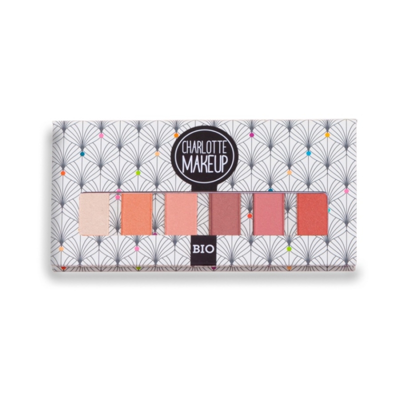 Paleta farduri pentru pleoape bio Pink Vibes, 6 nuante 100% naturale, Charlotte Bio - imagine 3