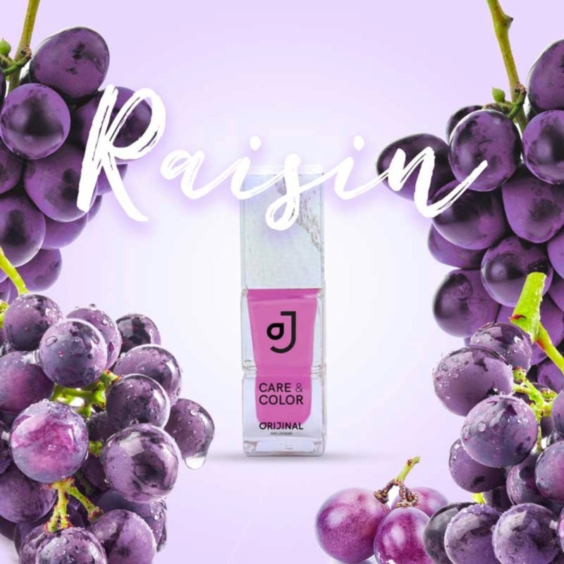 Lac de unghii 2 in 1 hidratant RAISIN cu extract de struguri bio, 10 ml, ORIJINAL - imagine 2