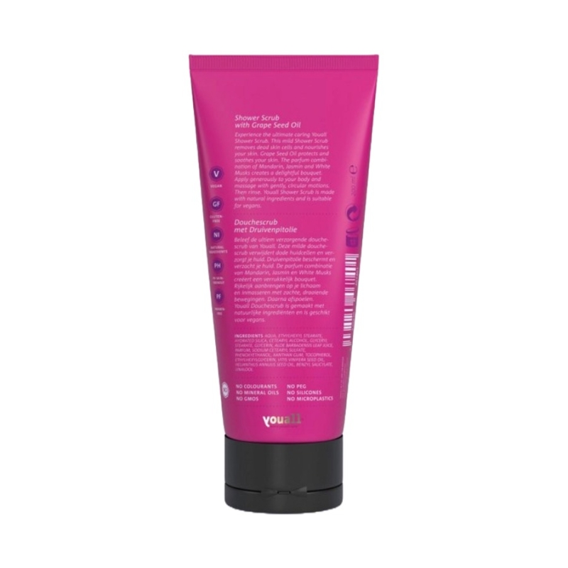 Scrub de corp Bio cu ulei de seminte de struguri Your Luxury Experience, 200 ml, Youall - imagine 2
