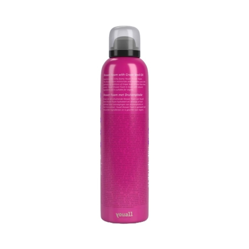 Spuma de dus Bio cu ulei de seminte de struguri Your Luxury Experience, 200 ml, Youall - imagine 2